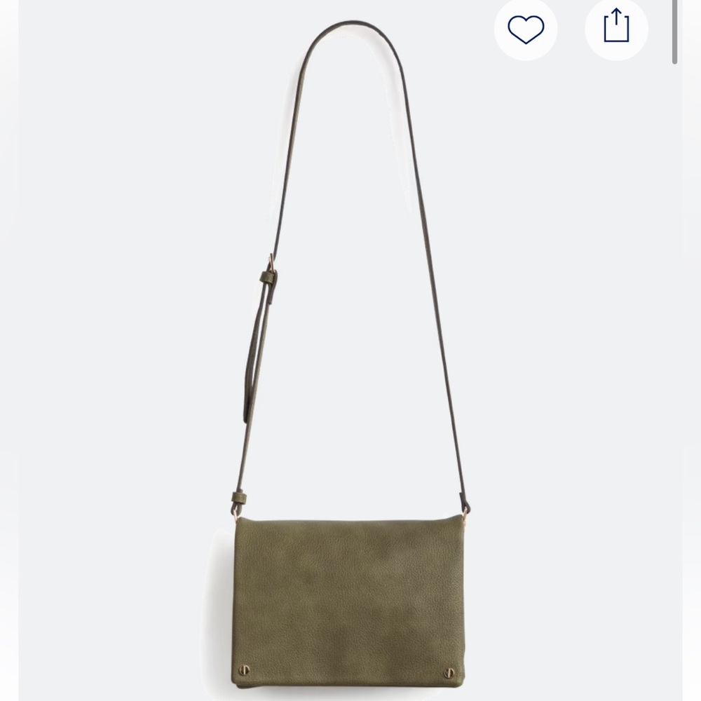 Street Level Olive Crossbody with Gold Details